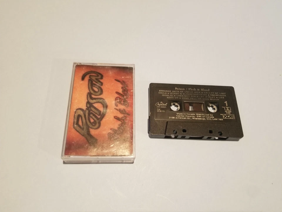 Poison - Flesh & Blood - Cassette Tape - Image 1 of 1