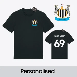 Personalised Newcastle Football-Inspired Stag Do T-Shirt – Custom Badge, Name & - Picture 1 of 3