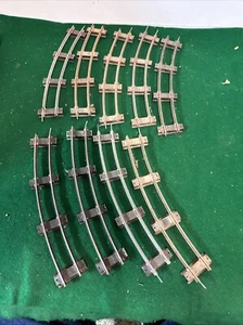 9 Vintage 3/16" Scale Train  Curved Track  "S Scale" - Picture 1 of 4