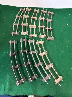 Model Train Curved Track  "S Scale"  Scale Train Vintage 3/16 9 rails - Image 1 of 4