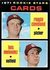 1971 Topps Cards Rookies - Reggie Cleveland/Luis Melendez Rookie St. Louis