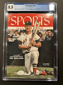 Ted Williams Sports Illustrated CGC No Label 1st Cover Red Sox 1 Higher - Picture 1 of 4