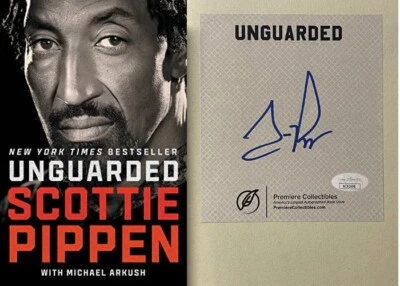 Scottie Pippen signed 2021 Unguarded Hardcover Bookplated Edition- JSA - Image 1 of 2