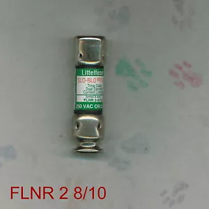 LITTELFUSE FLNR2 8/10 FUSE 250 VOLT FLNR 2 8/10 AMP - Picture 1 of 3