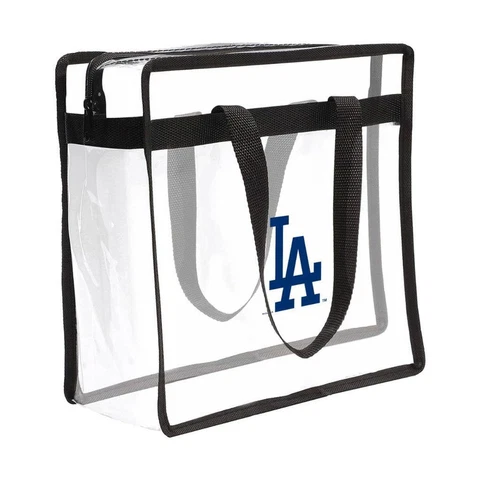 Los Angeles Dodgers Clear Stadium Tote [NEW] MLB Bag Purse Game Day Field Cover