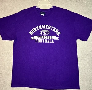 Camiseta de fútbol Northwestern Wildcats - XL para hombre - púrpura - NCAA 100 % algodón - Imagen 1 de 10