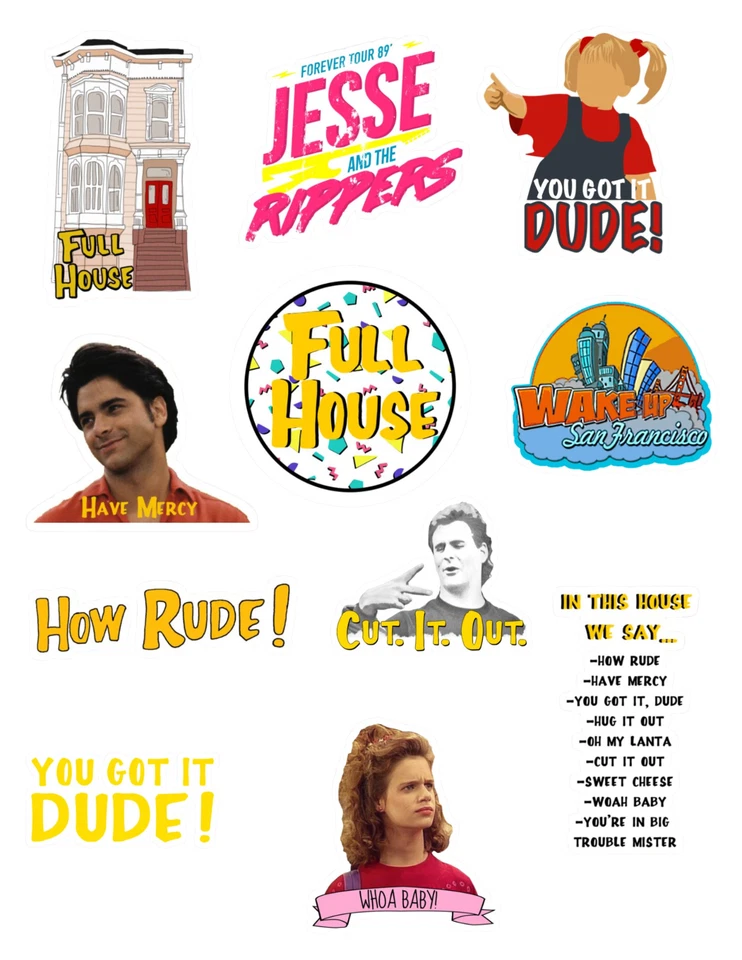 Full House Sticker Pack
