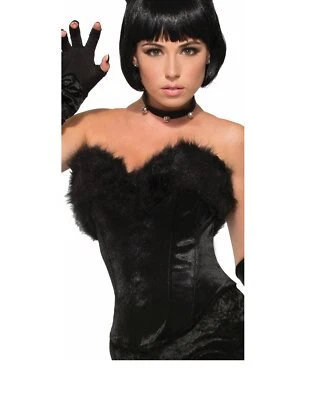 Corsé Gato Negro Top Gatito Animal Elegante Vestir Halloween Disfraz Accesorio Foto 1 de 2