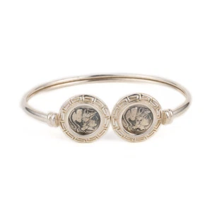Athena Göttin ~ Sterlingsilber Manschettenarmband ~ antiker griechischer Schmuck - Bild 1 von 8