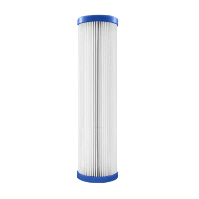 Polyester Pleated Sediment HydroLogic RO Water Filter Cartridge 2.5" x 9.875"   - Image 1 of 4