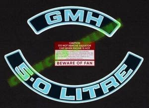 Holden Commodore, VC-VH-VK 308 Air cleaner decal set. - Bild 1 von 1