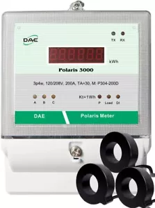 DAE P304-200-S KIT,UL 200A,120/208v,Multi-function meter,3P4W,3CT,RS485,Demand - Picture 1 of 6