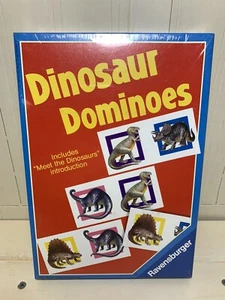 VINTAGE Ravensburger Dinosaur Dominoes Matching Tile Game 1988 New/sealed - Picture 1 of 4
