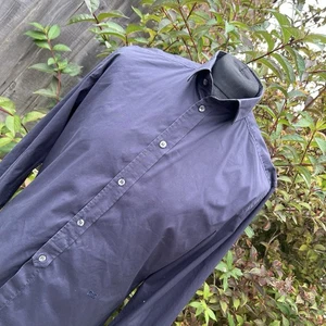 Dolce & Gabbana Brad Herren Nachtblau Elegant Smart Knopfleiste Hemd 16,5 42 D&G - Bild 1 von 18