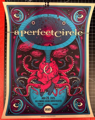 A Perfect Circle Poster x/250 Maryland Heights MO 5.29.2025 Primus Puscifer - Image 1 of 2