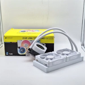 CORSAIR iCUE Link Titan 240 RX LCD Liquid CPU Cooler – 240mm AIO *READ* - Afbeelding 1 van 5