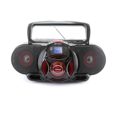 Black Integrated Stereo System Bluetooth CD Cassette MP3 USB AM FM Radio - Image 1 of 4