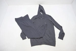 Fabletics 2 Piece Fleece Jogger Track Suit Set Jacket & Sweat Pants Large Medium - Picture 1 of 19