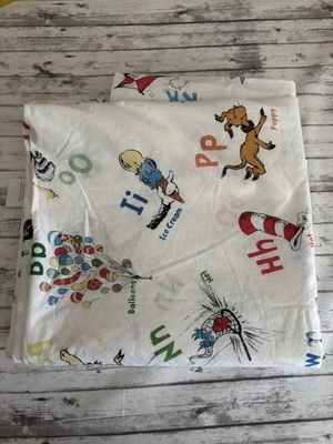 Pottery Barn Dr Seuss 平板 ABC 字母全儿童退役 100% 棉 — 第 1/4 张图片