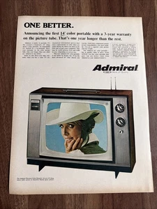 Admiral Playmate Color Portable TV Vintage Print Ad Fernseher One Better - Bild 1 von 4