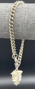 Glückslaterne Anhänger silberfarben 7,5" Kette Armband verstellbar  - Bild 1 von 4