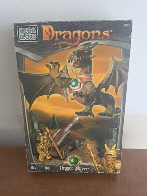 Mega Bloks Dragon Slayer Set 9871 Torchwing + Knights Warriors In Box  - Image 1 of 4