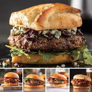 24 piezas hamburguesas PureGround de carne de res pollo cerdo filete vuelo mignon NY Strip - Imagen 1 de 8