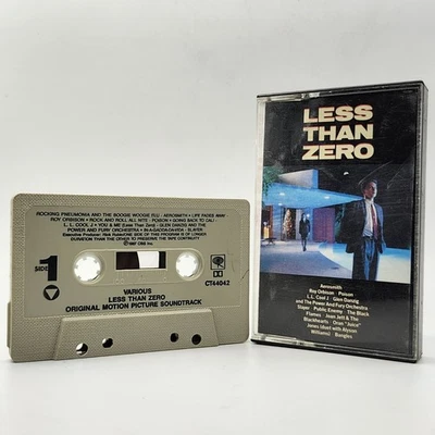 Less Than Zero Motion Picture Soundtrack Cassette 1987 Columbia Def Jam SCT44042 - Image 1 of 4