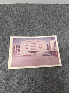 Ciotola cotone anni 60 stadio foto Dallas Texas auto d'epoca - Foto 1 di 2