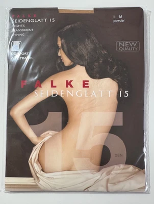 📍FALKE Strumpfhose Seidenglatt 15 den transparent powder Gr. M NEU *New Quality - Bild 1 von 2