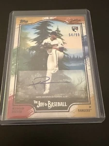 2025 Topps The Joy of Baseball Kumar Rocker Rookie Auto /99 Texas Rangers #85H - Bild 1 von 2
