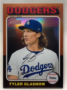 Tyler Glasnow 2024 Topps Heritage High Number #530 Chrome Refractor /699 - Bild 1 von 2