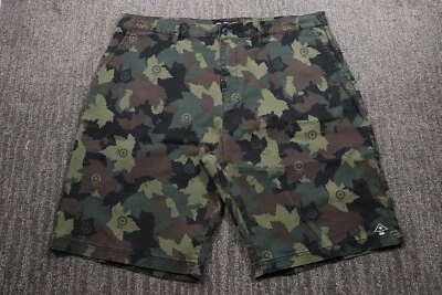 LRG Straight Fit Denim Camo Shorts Stretch Lightweight Skater Streetwear Men 42 - Image 1 of 4