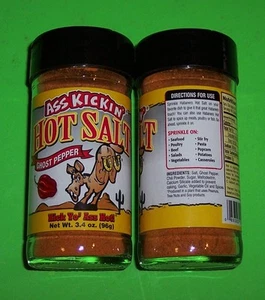 GHOST PEPPER HEISSES SALZ WÜRZEN, 3,4 OZ GEWÜRZGLAS, WÜRZIG & SALZIG-ASS KICKIN' GUT - Bild 1 von 3