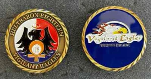 MARINE HT-18 VIGILANT EAGLES SQUADRON 2" CHALLENGE COIN - Bild 1 von 1
