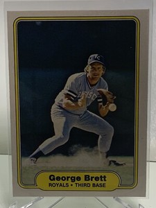1982 Fleer #405 George Brett HOF Kansas City Royals