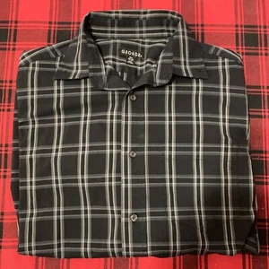 George Herren M Button Down Hemd Schwarz Langarm - Bild 1 von 6