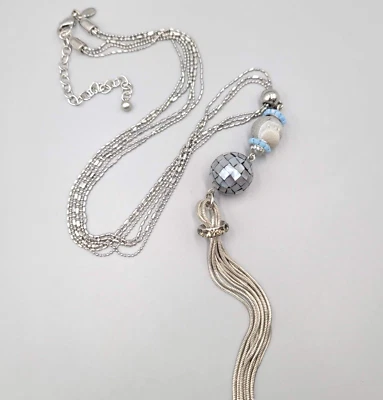 Chicos кисточки мульти цепочка длинное ожерелье жеода бусина подвеска 30 «-34» - Изображение 1 из 4