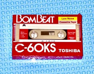 TOSHIBA BOMBEAT C-60KS TYPE I BLANK CASSETTE TAPE (1) (SEALED) - Picture 1 of 3