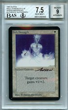 MTG Alpha Holy Strength BGS 7.5 NM+ BAS 9 Magic card Amricons 3500