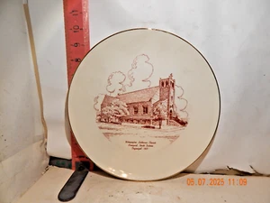Wilmington Lutheran Church plate, Arnegard, N.D. 1957 - World Wide Art Studios - Picture 1 of 2