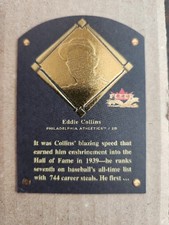 2002 Fleer Fall Classic HOF Plaque 8HF Eddie Collins  Philadelphia Athletics