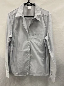La Redoute White & Blue Vertical Striped Shirt Chest 40" - Picture 1 of 3