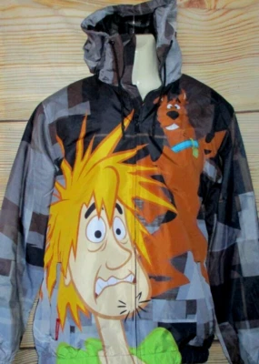 MENS MEMBERS ONLY SCOOBY DOO SHAGGY WINDBREAKER HOODIE JACKET SIZE M - Image 1 of 4