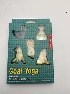 Kirkland Goat's Doing Yoga Poses Magnets 5 Count Goat Yoga Figurine Magnets - Picture 1 of 3