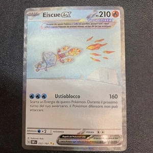 NUOVO Pokemon Eiscue EX Alternate Art 222/197 Ossidiana Infuocata Mint ITA SAR - Foto 1 di 2