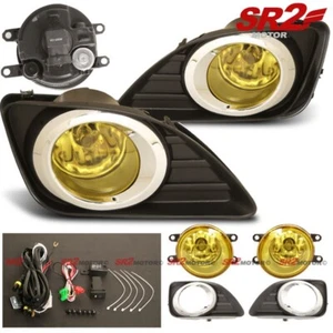 OE Style Yellow Fog Lights Chrome Bezel Lamp Fits 10-11 Toyota Camry LE XLE - Bild 1 von 1