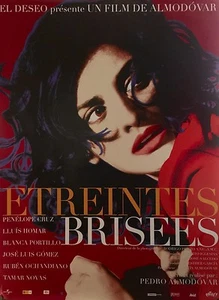 BROKEN EMBRACES ALMODOVAR ORIGINAL FRENCH MOVIE POSTER PENELOPE CRUZ 65" X 45" - Picture 1 of 1