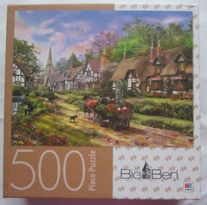 MB Big Ben Village Life 500 Piece Jigsaw Puzzle Factory Sealed - Picture 1 of 5