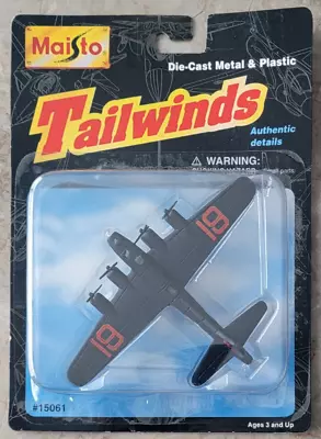 NEW 1997 MAISTO TAILWINDS DIECAST B-17G FLYING FORTRESS WWII HEAVY BOMBER NIP - Image 1 of 4